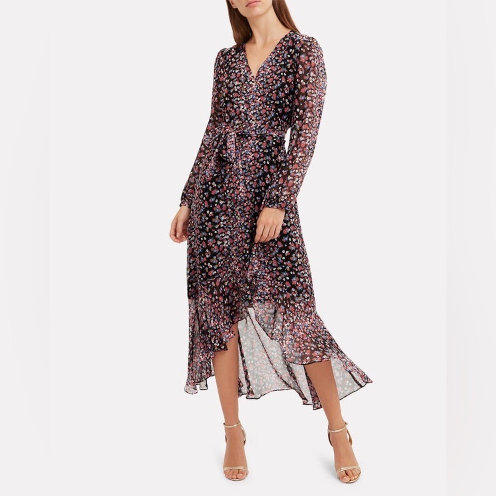 INTERMIX Sybil Silk Floral Dress (D4)